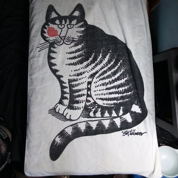 Kliban Cat Love A Cat. Beach Towel 35x64 - Picture 3 of 7